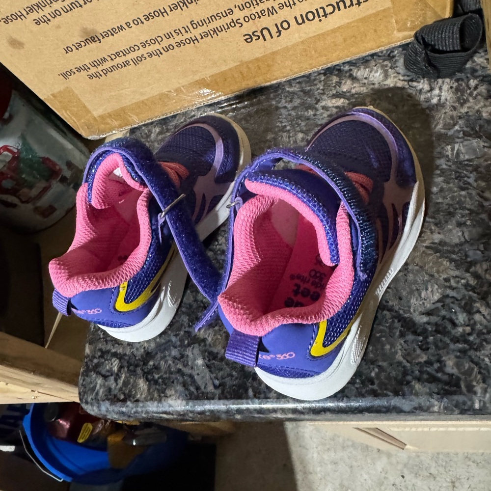Stride Rite Purple and Pink Kids Sneakers
